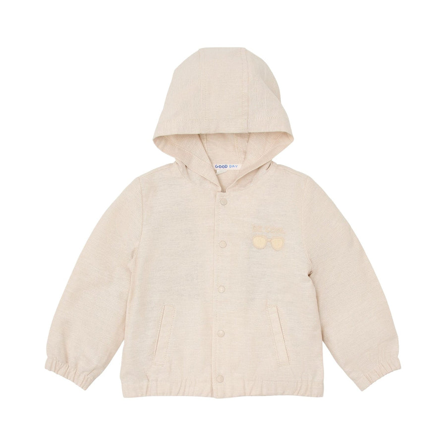 LITTLE DUTCH. Hooded cardigan Sand