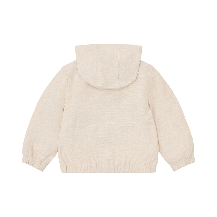 LITTLE DUTCH. Hooded cardigan Sand