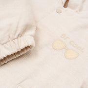 LITTLE DUTCH. Hooded cardigan Sand