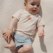 LITTLE DUTCH. Shorts blue Stone Blue stripe