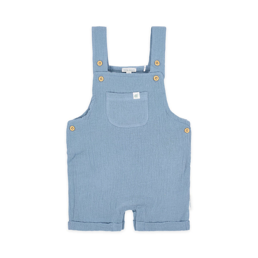 LITTLE DUTCH. Short dungaree blue Stone Blue