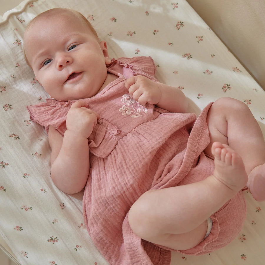 LITTLE DUTCH. Dress pink with bloomers Pink Blush