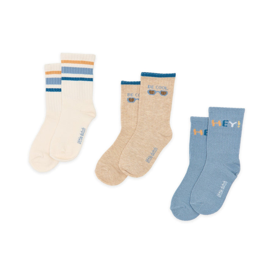 LITTLE DUTCH. Socks 3-pack Forest Friends Multi