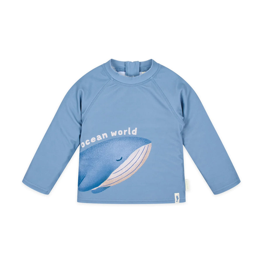 LITTLE DUTCH. Long Sleeve Swim Shirt Ocean Blue