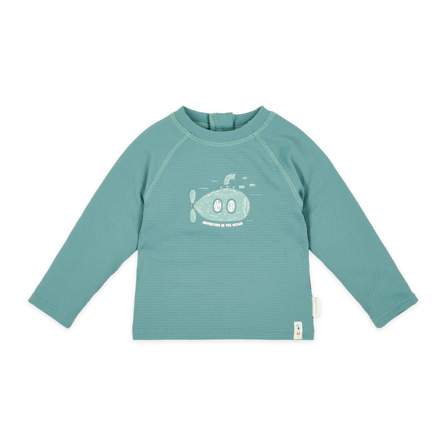 LITTLE DUTCH. Long Sleeve Swim Shirt Ocean Green
