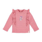 LITTLE DUTCH. Long Sleeve Swim Shirt Dreamy Pink Sparkle