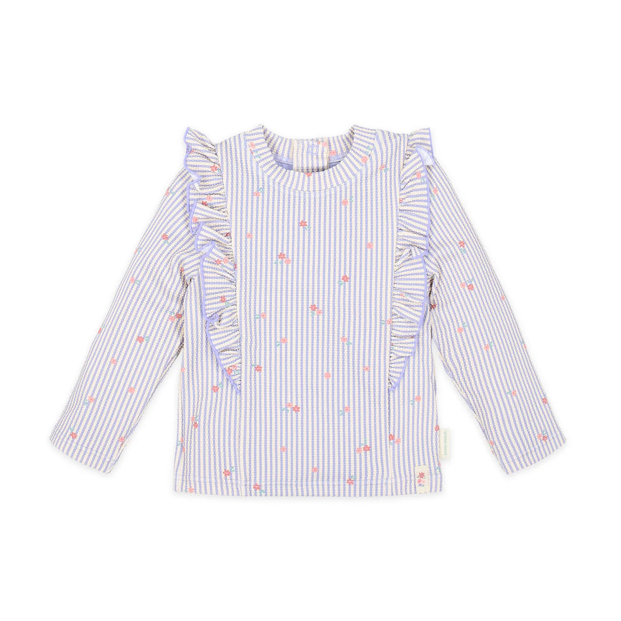 LITTLE DUTCH. Long Sleeve Swim Shirt Dreamy Stripes