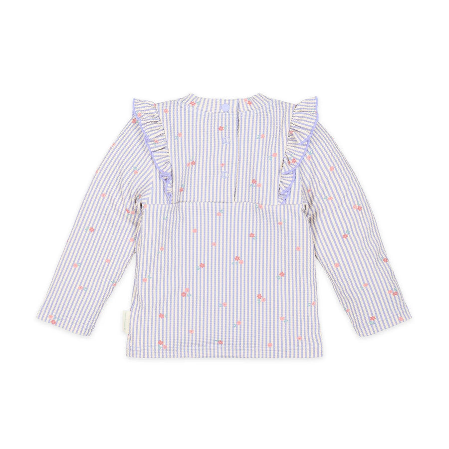 LITTLE DUTCH. Long Sleeve Swim Shirt Dreamy Stripes