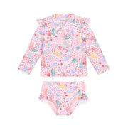 LITTLE DUTCH. Long-Sleeve Swim Shirt and Bottoms Dreamy Mermaid