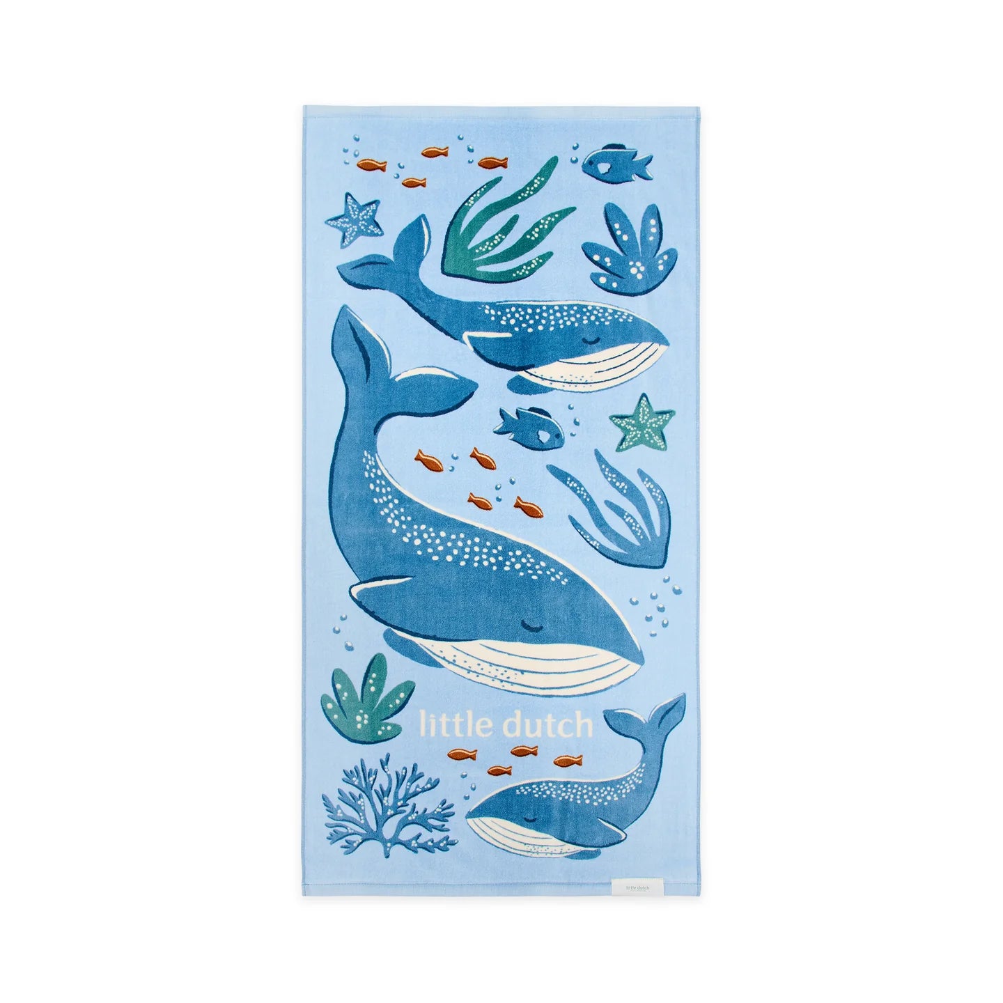 LITTLE DUTCH. Beach Towel Ocean World Blue - 60x120