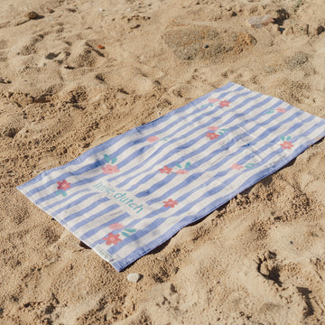 LITTLE DUTCH. Beach Towel Dreamy Purple Stripe - 60x120