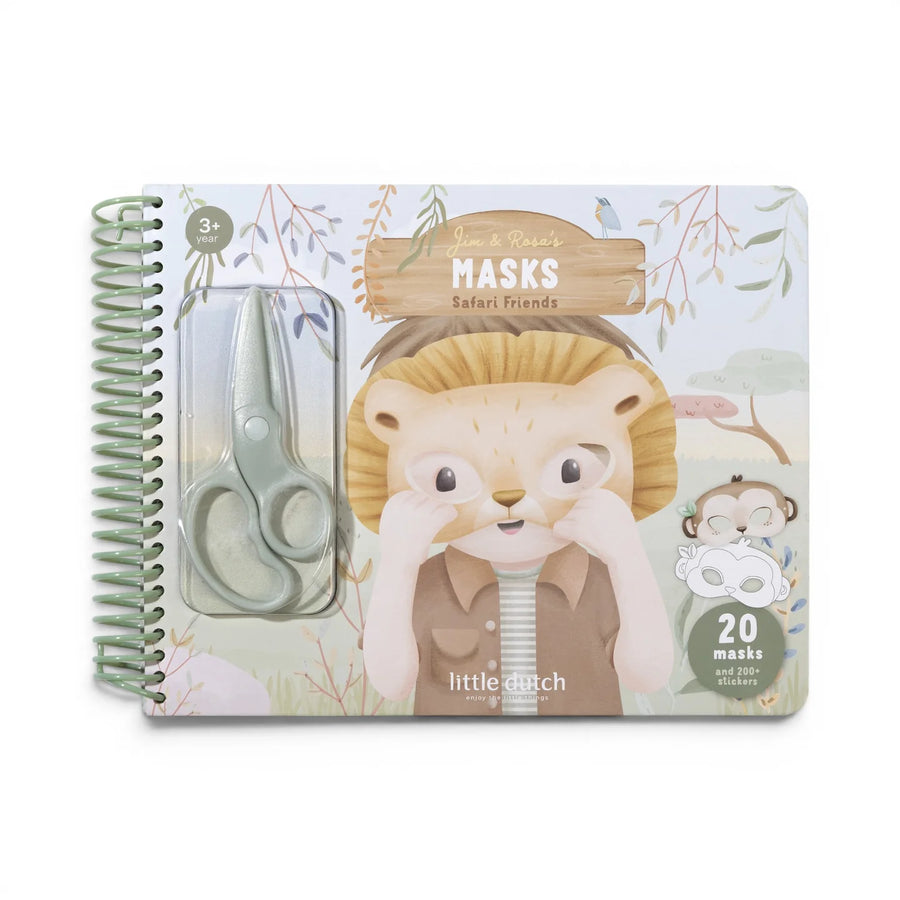 LITTLE DUTCH. Book with scissors Safari Friends