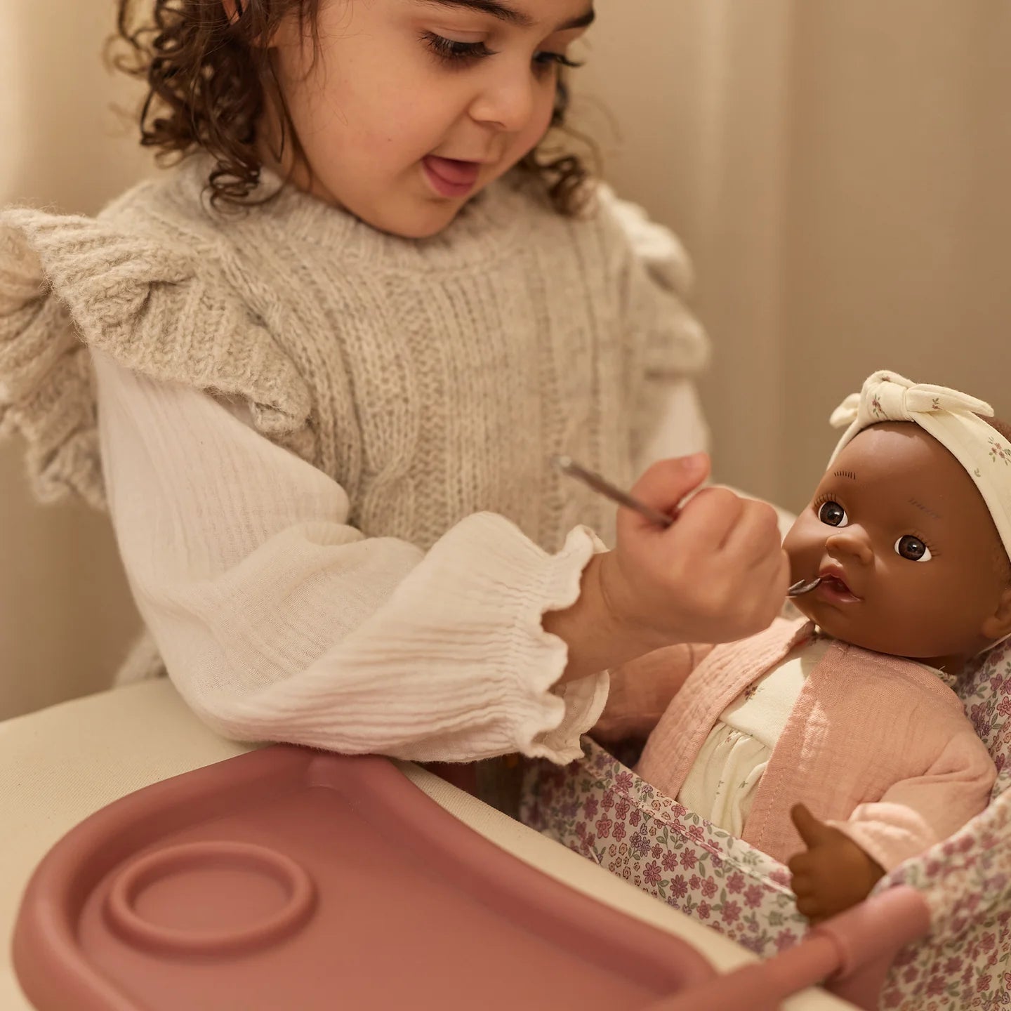 LITTLE DUTCH. Doll Table Chair