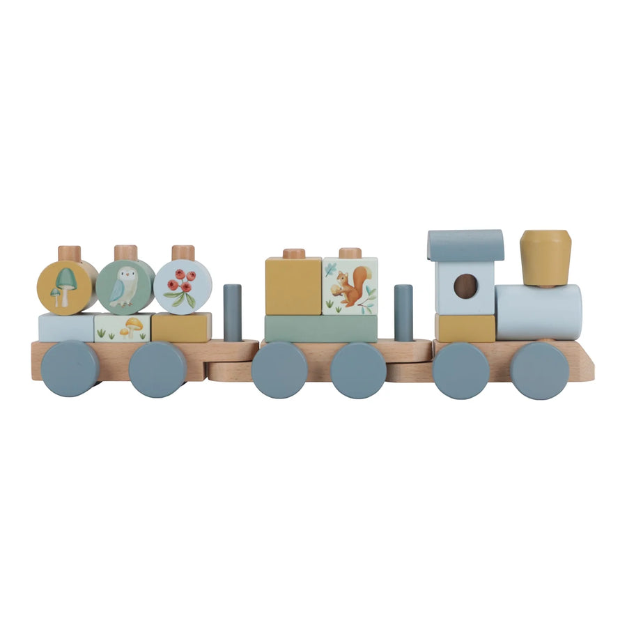 LITTLE DUTCH. Stacking Train Forest Friends