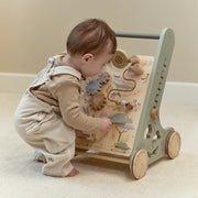 LITTLE DUTCH. Wooden baby activity walker Safari Friends