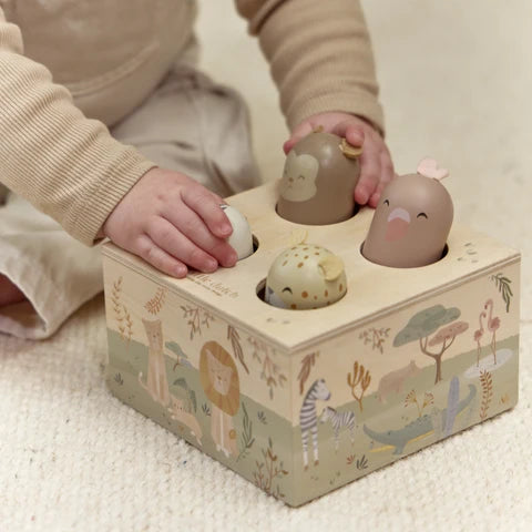 LITTLE DUTCH. Wooden Pop-up Toy Safari Friends