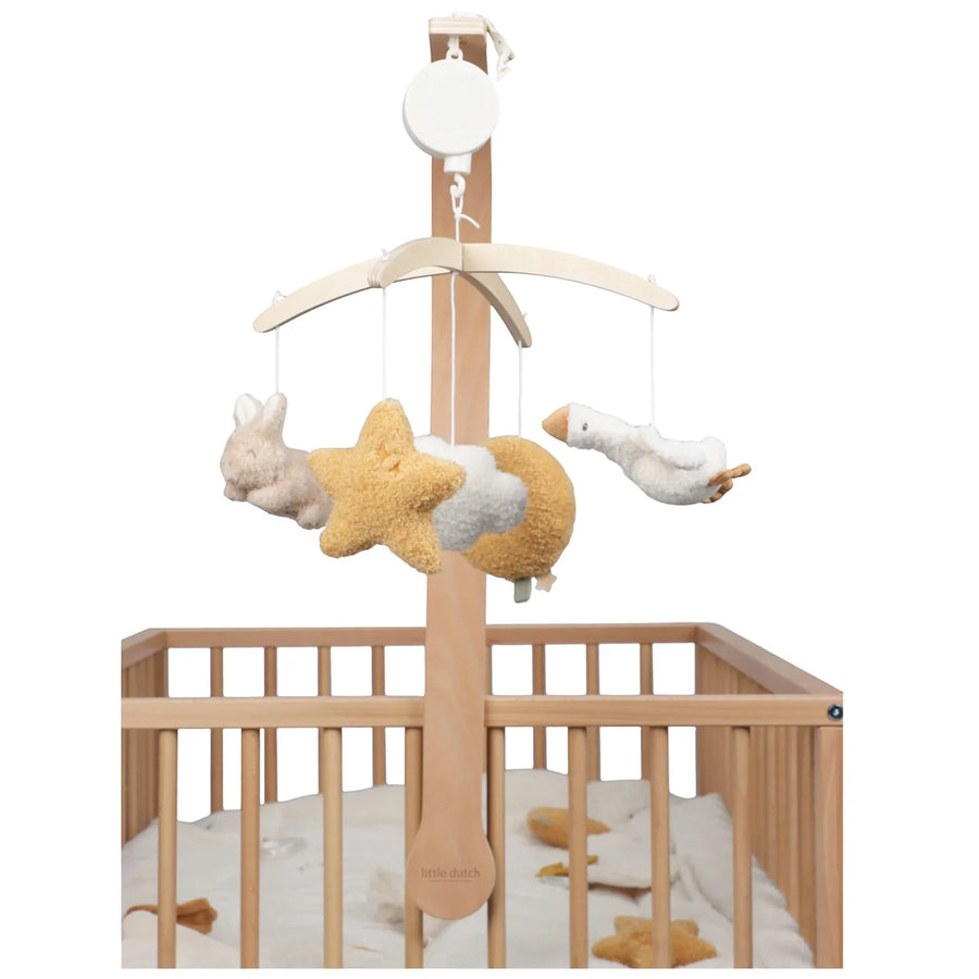 LITTLE DUTCH. Wooden Music Mobile Newborn Naturals
