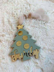 Xmas Tree Family Ornament