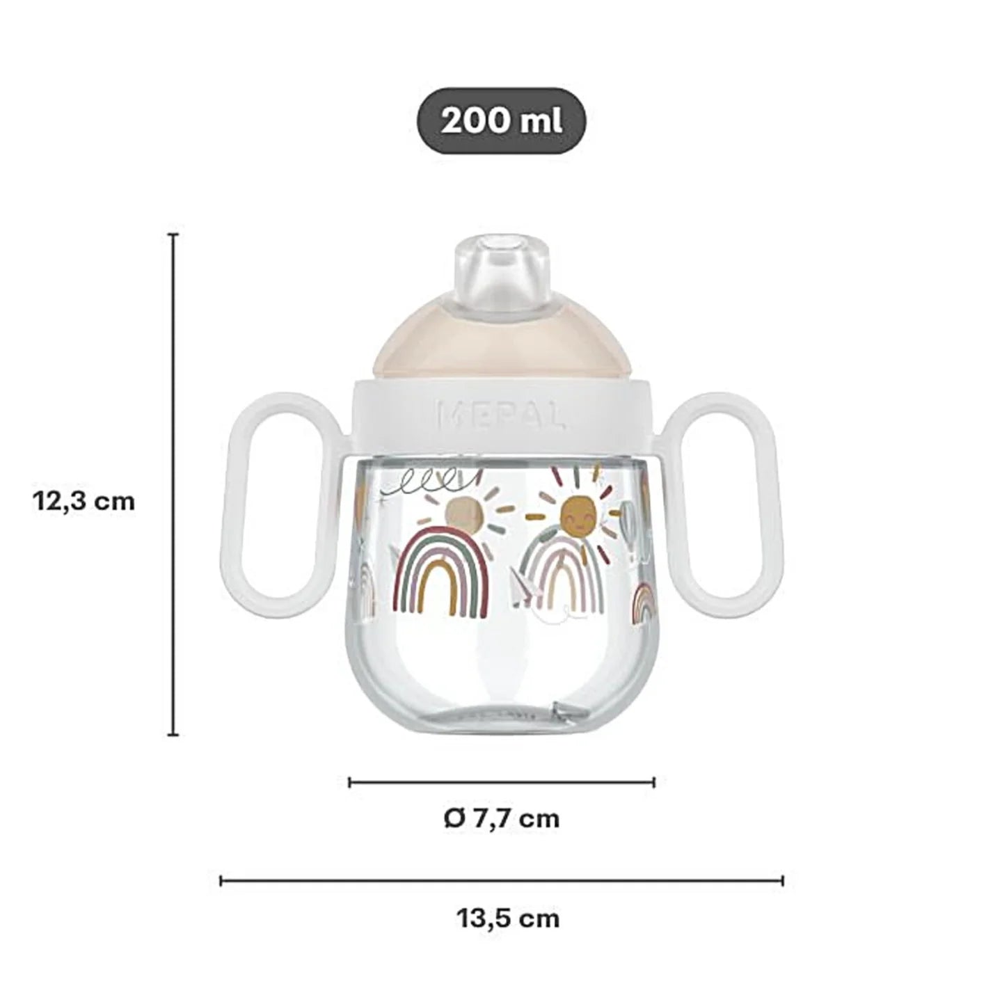 LITTLE DUTCH. Non-spill sippy cup Mio 200 ml - Fairy Garden