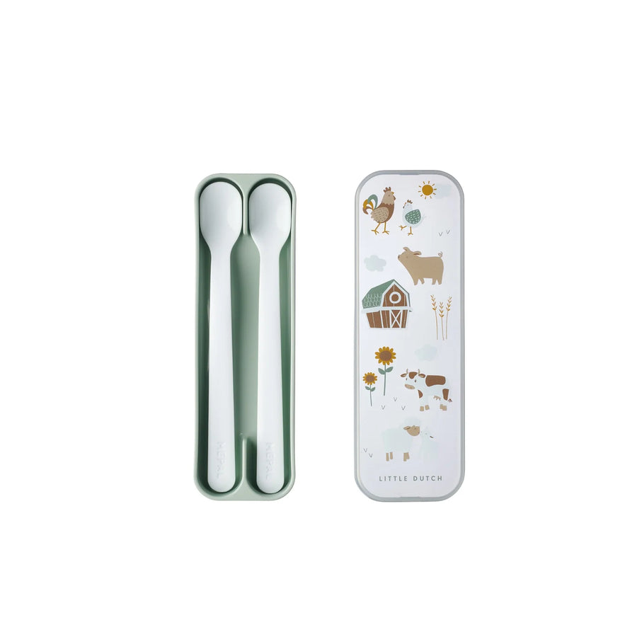 LITTLE DUTCH. Set feeding spoon mio 2 pcs - Little Farm