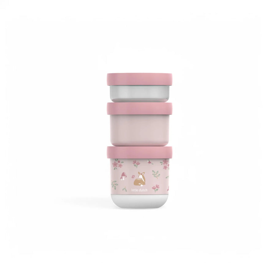 LITTLE DUTCH. Snackbox stack Mio 3 pieces - Fairy Garden