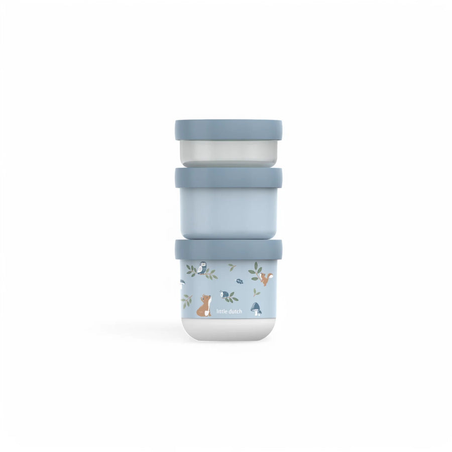 LITTLE DUTCH. Snackbox stack Mio 3 pieces - Forest Friends