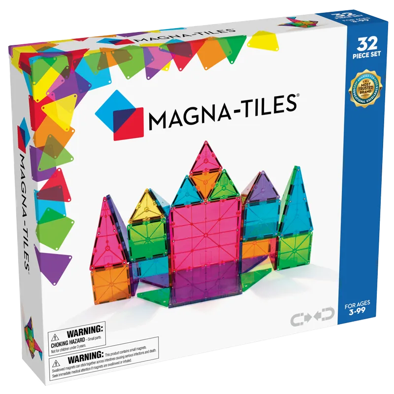 TILES Clear 32 Τεμάχια - MAGNA-TILES