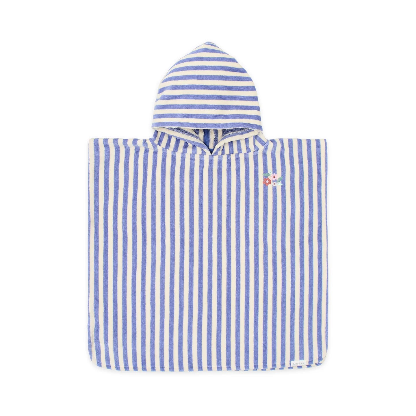 LITTLE DUTCH. Beach Poncho Dreamy Purple Stripe - One size
