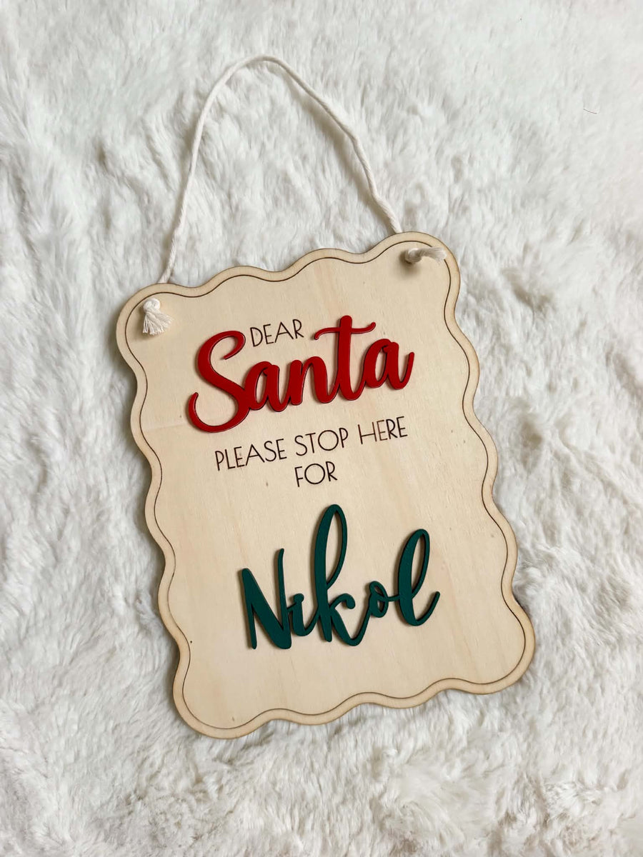Santa, Please Stop Here – Sign