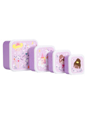 Lunch & Snack Box x4pcs - Princesses