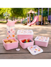 Lunch & Snack Box x4pcs - Hearts