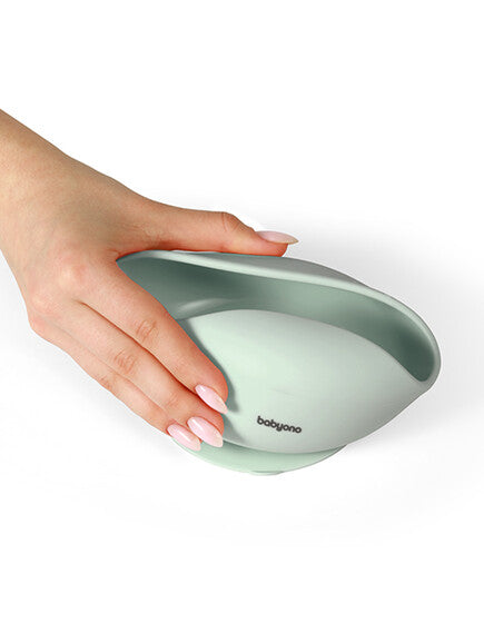 BabyOno Silicone suction bowl MINT