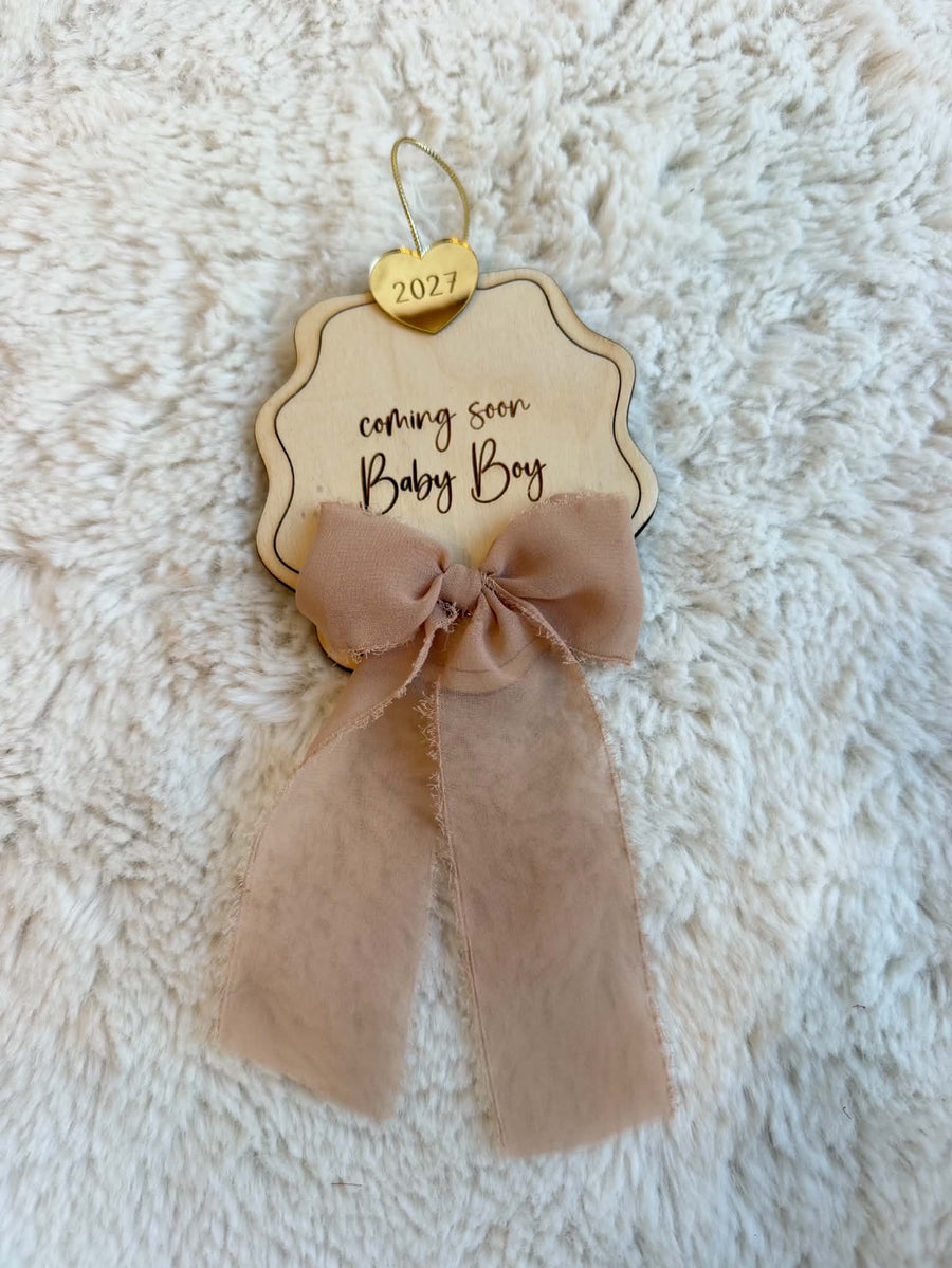 Baby Coming Soon Ornament