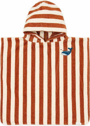 LITTLE DUTCH. Beach Poncho Ocean World Brown Stripe