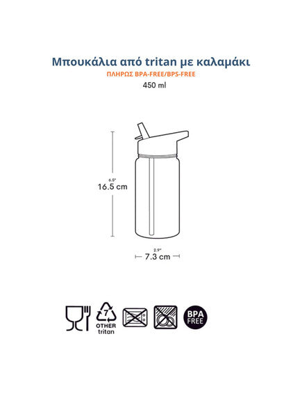 DRINK BOTTELE 450ml- "Forest Friends"