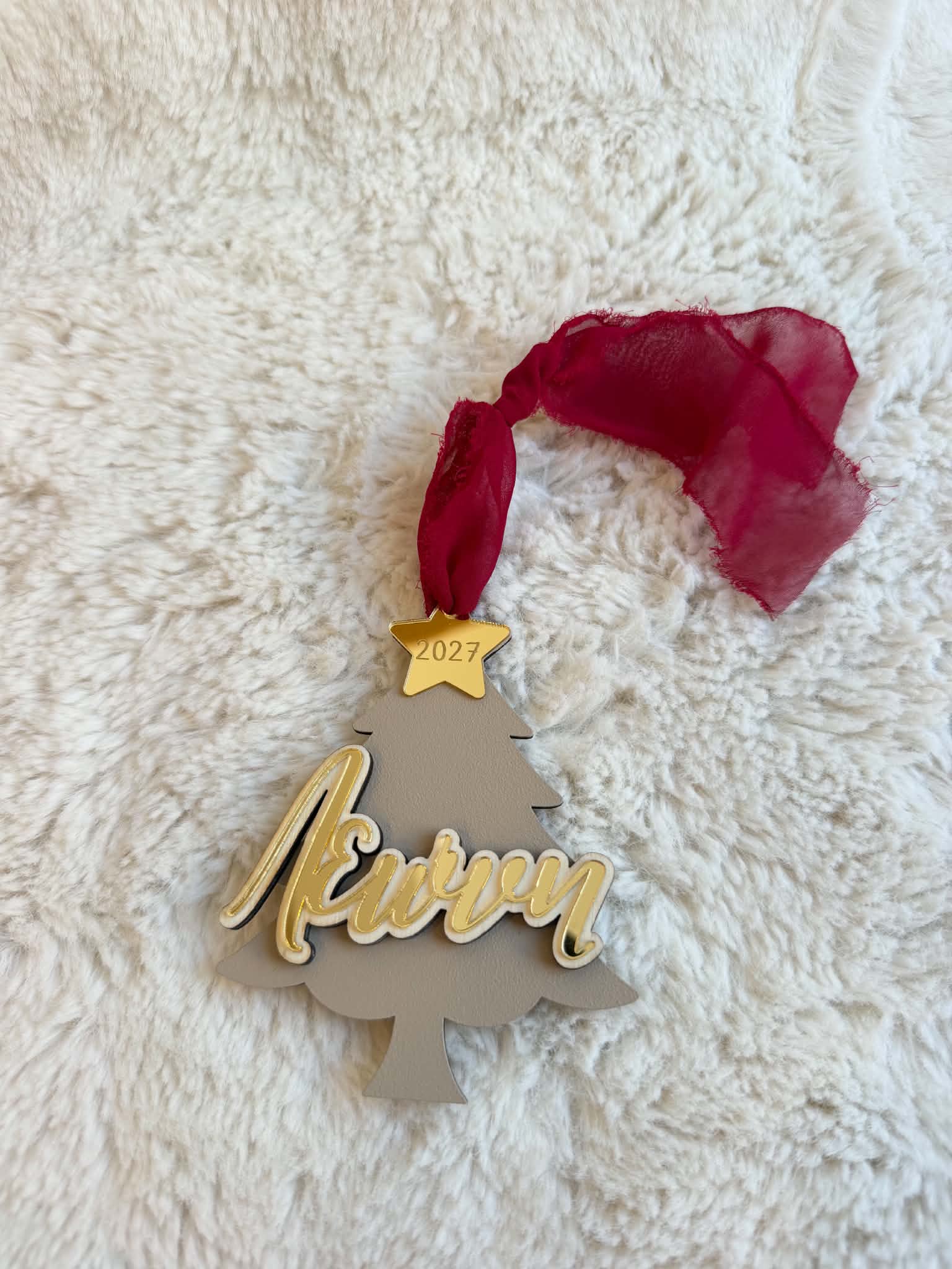 Xmas Tree Ornament with Name