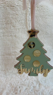 Xmas Tree Family Ornament
