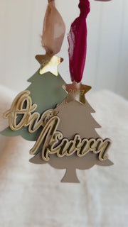 Xmas Tree Ornament with Name