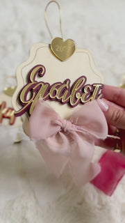 Xmas Plywood Ornament with Name