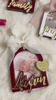 Xmas Photo Frame Ornament with Name