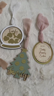 Xmas Photo Frame Ornament with Name