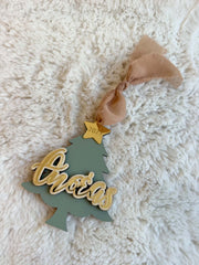 Xmas Tree Ornament with Name
