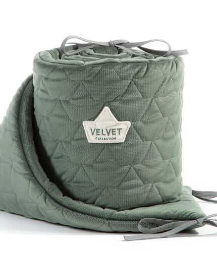 Velvet Bed Bumper Khaki